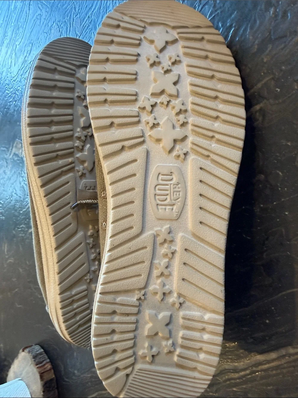 Hey Dude Casual Canvas Slip-Ons in Olive